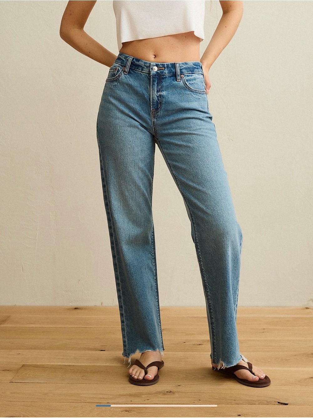 American Eagle Outfitters medium Blue Straight Leg Jeans